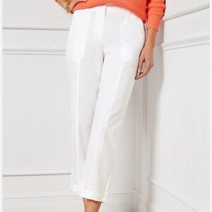 Talbots White like new Cargo Pants 100% cotton 2 pair bundle sz Large